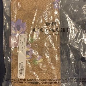 New coach xr iPhone folio phone case